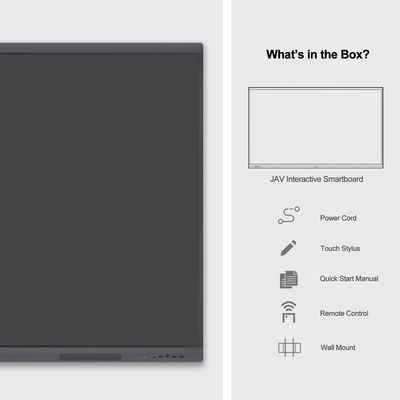 65&quot; conseil pédagogique futé de panneau de tableau blanc interactif d'éducation de H10S 4K pour l'étudiant