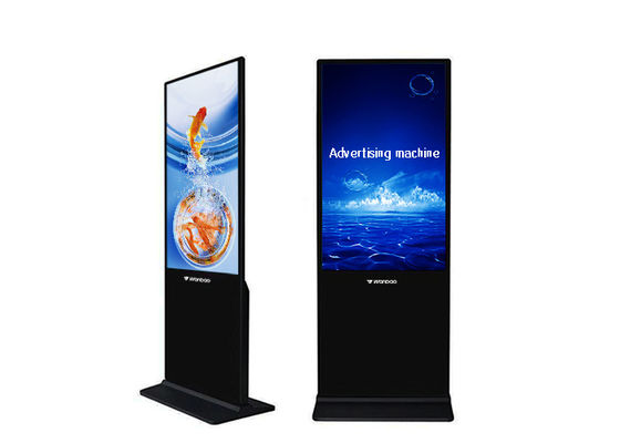 65" grand panneau d'affichage d'intérieur de la publicité d'affichage à cristaux liquides de support de plancher de Signage d'affichage à cristaux liquides Digital
