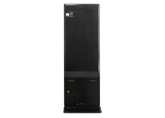 43-65inch Wifi ultra mince avec le support extérieur tournant de Digital TV d'annonce de verre trempé plancher de 65 pouces tenant le contact Kios d'affichage à cristaux liquides