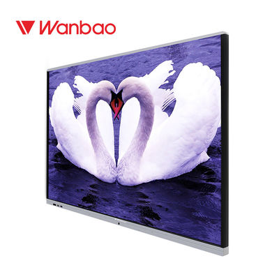 Tableau blanc fixé au mur 65&quot; d'écran tactile écriture précise d'affichage numérique de 4K