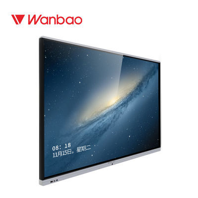 Écran interactif intelligent électronique de 75 de pouce multimédia de tableau blanc pour des affaires