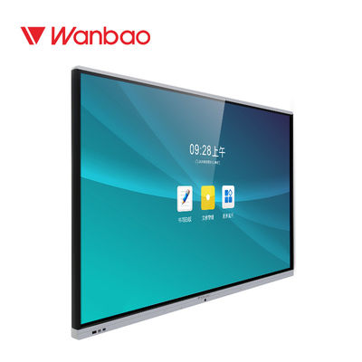 Tableau blanc fixé au mur 65&quot; d'écran tactile écriture précise d'affichage numérique de 4K