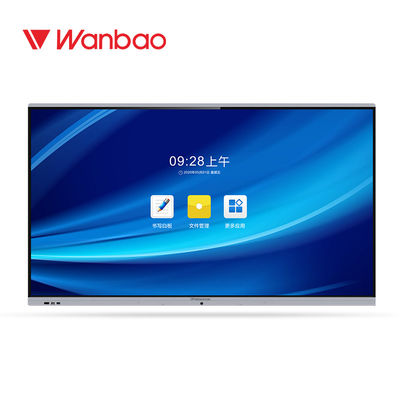 Tableau blanc interactif futé 75&quot; de bureau d'école contact Digital TV de LED 4K IR