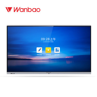 Tableau blanc interactif futé 75&quot; de bureau d'école contact Digital TV de LED 4K IR