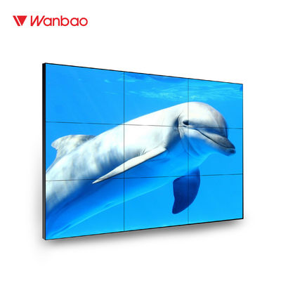 46 mur étroit de épissure superbe de l'affichage à cristaux liquides de l'encadrement 6.3mm d'écran d'affichage à cristaux liquides de pouce 3x3 TV