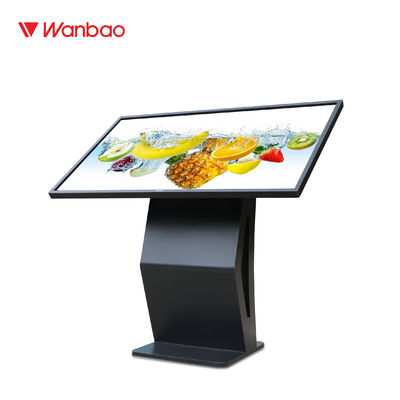Kiosque interactif horizontal d'écran tactile 65 pouces pour la publicité d'aéroport