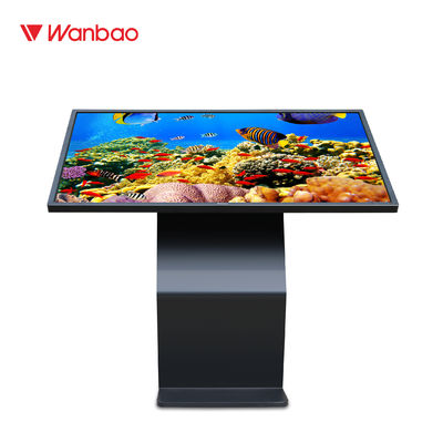 Kiosque interactif horizontal d'écran tactile 65 pouces pour la publicité d'aéroport
