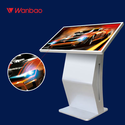 Kiosque debout de la publicité d'écran tactile de 55 pouces de plancher interactif de kiosque
