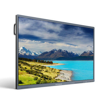 Cadre H8Q interactif d'alliage d'aluminium contact futé du moniteur IR de conseil de 75 pouces