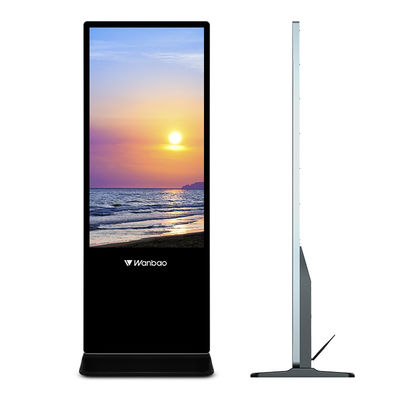 Plancher tenant le contrôle de Display Software de la publicité d'affichage à cristaux liquides de 50 pouces