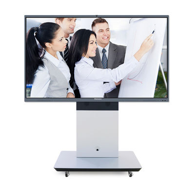 Écran tactile interactif d'affichage de 65 pouces de panneau de Windows Android de tableau blanc interactif de double système