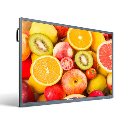 Écran tactile interactif d'affichage de 65 pouces de panneau de Windows Android de tableau blanc interactif de double système