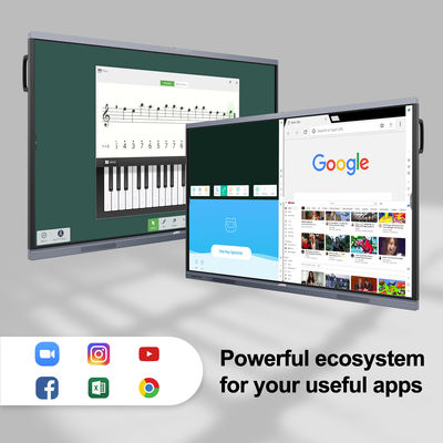 75 '' H10 ODM 4K Android OPS Panneau d'affichage interactif Smart Board Moniteur à écran tactile